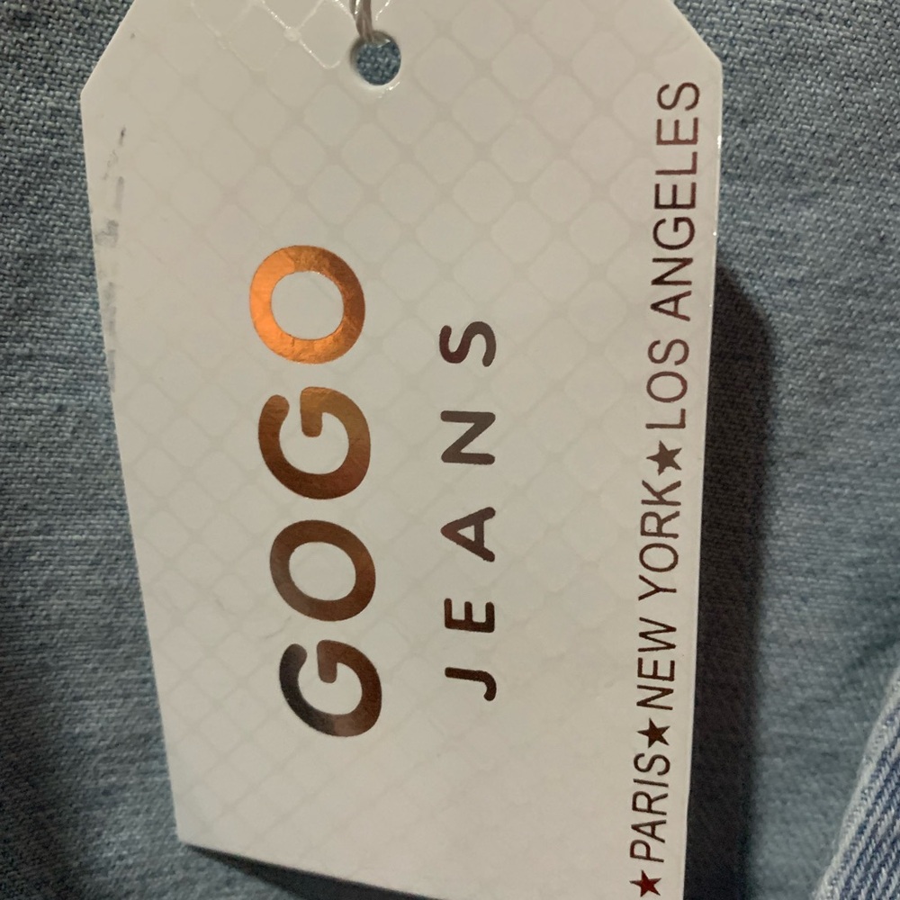 GOGO Light Blue Denim Vest Top - Picture 6 of 7